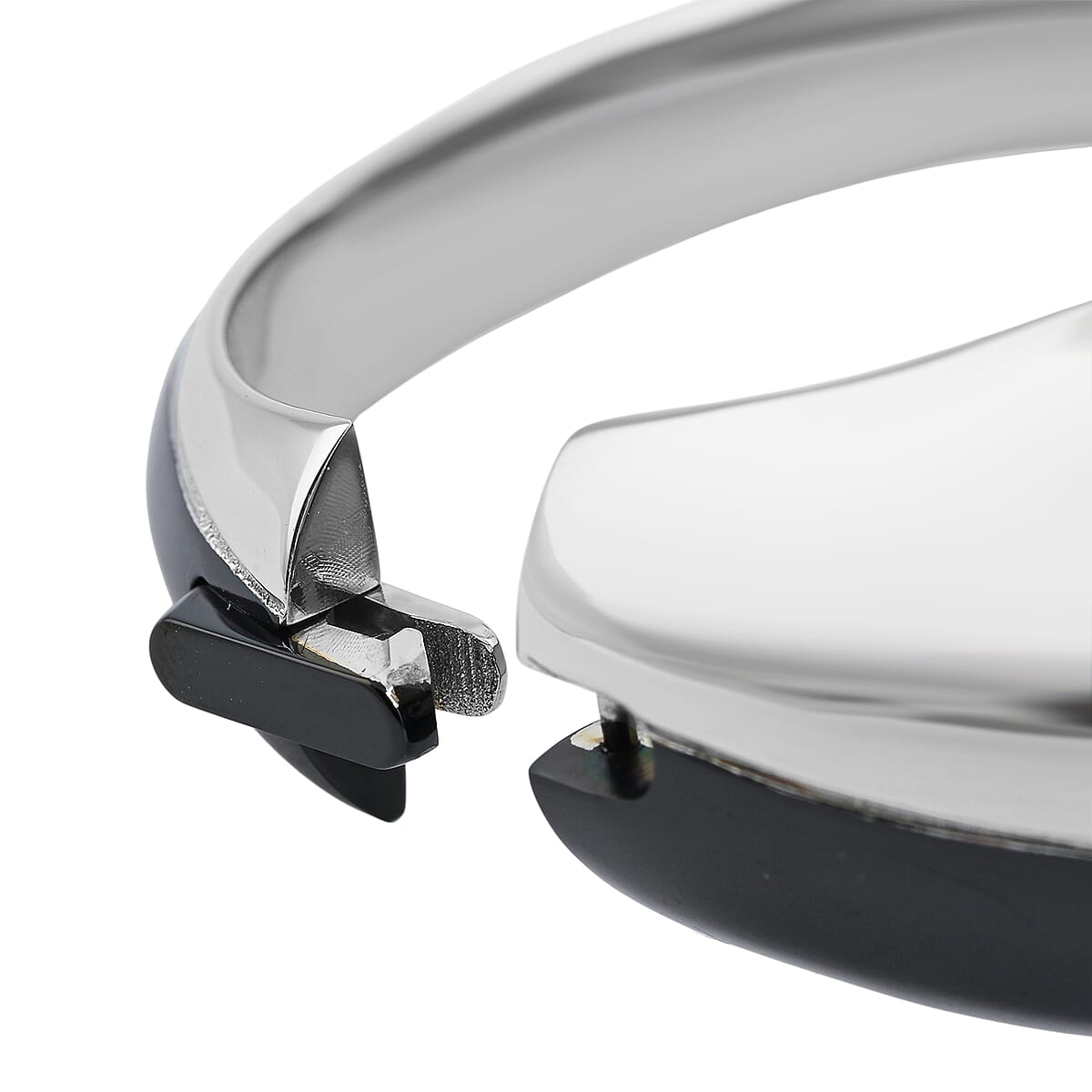 Calvin Klein ION Plated Black Stainless Steel Empathic Bangle Bracelet (6.00 In) image number 4