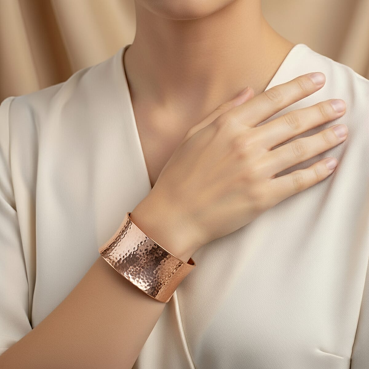 Calvin Klein ION Plated RG Stainless Steel Dawn Bangle Bracelet (6.00 In) image number 2