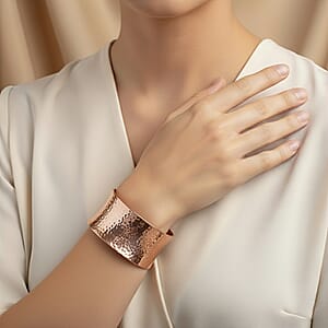 Calvin Klein ION Plated RG Stainless Steel Dawn Bangle Bracelet (6.00 In)