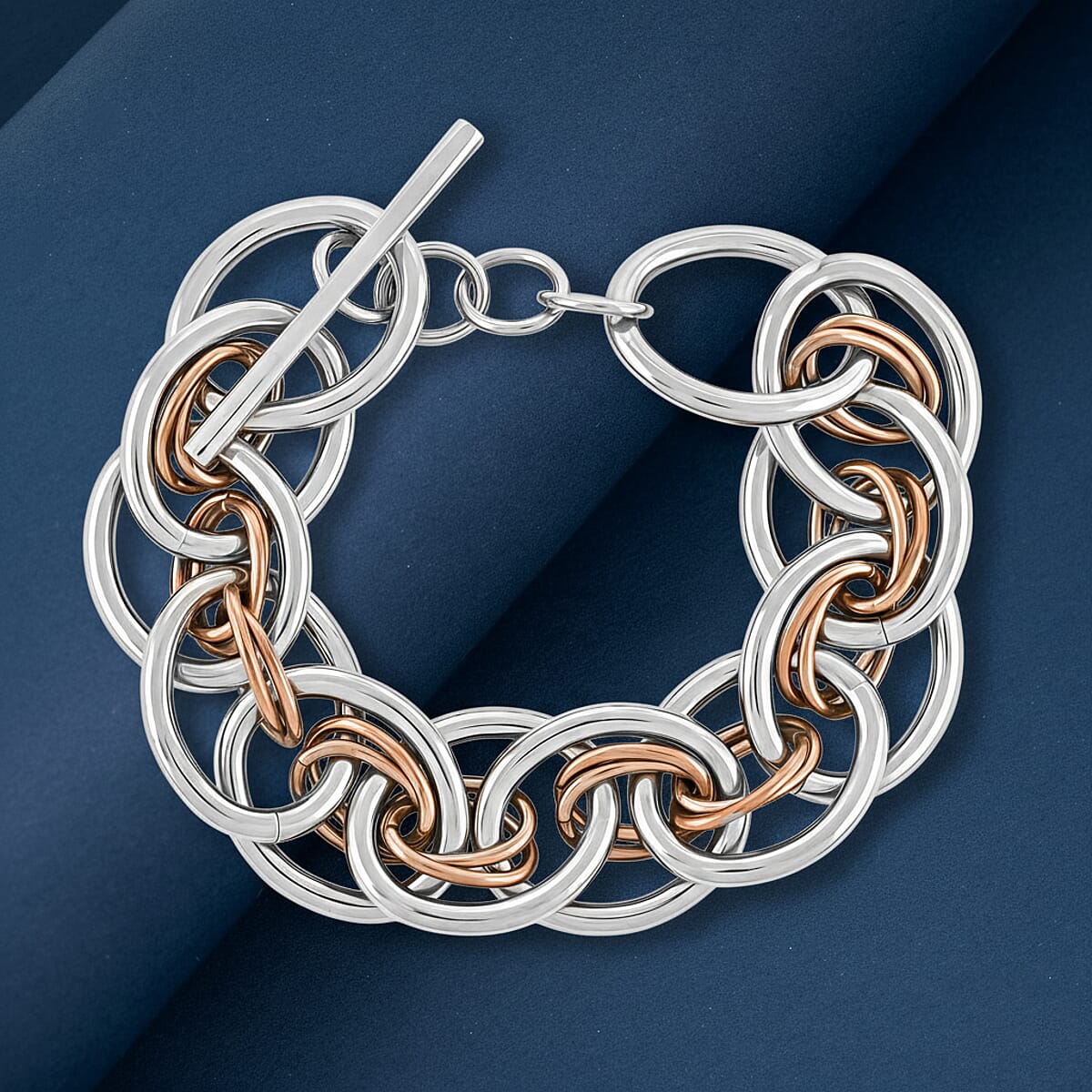 Calvin Klein ION Plated RG and Stainless Steel Forward Bracelet (7.00 In) image number 1