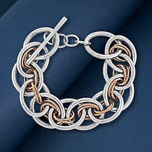 Calvin Klein ION Plated RG and Stainless Steel Forward Bracelet (7.00 In)