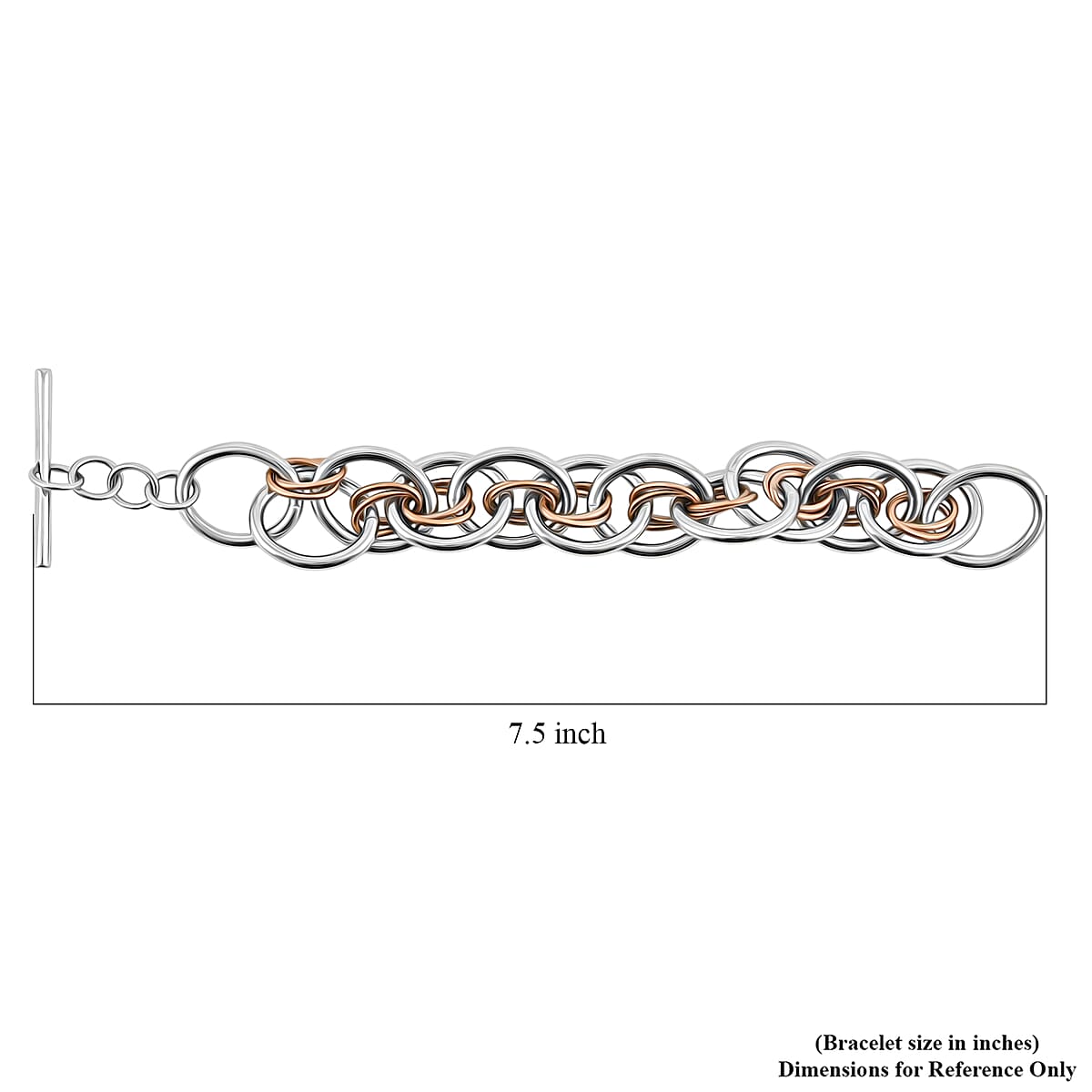 Calvin Klein ION Plated RG and Stainless Steel Forward Bracelet (7.00 In) image number 4