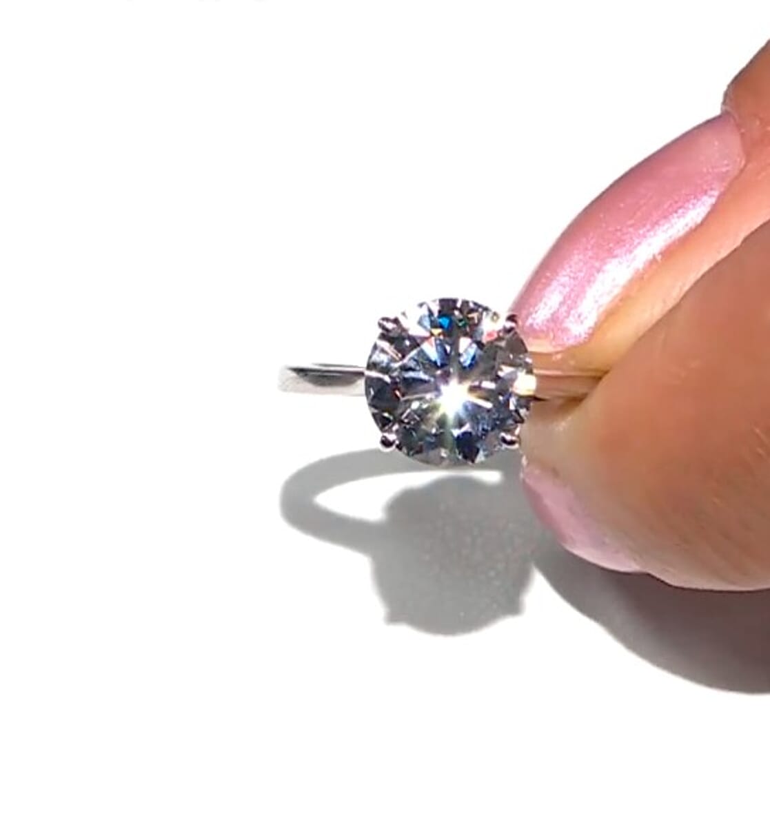 14K White Gold Luxuriant Lab Grown Diamond (G, VS) Ring (Size 10.0) 3.00 ctw image number 1