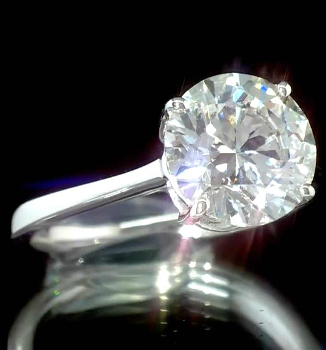 14K White Gold Luxuriant Lab Grown Diamond (G, VS) Ring (Size 10.0) 3.00 ctw image number 3