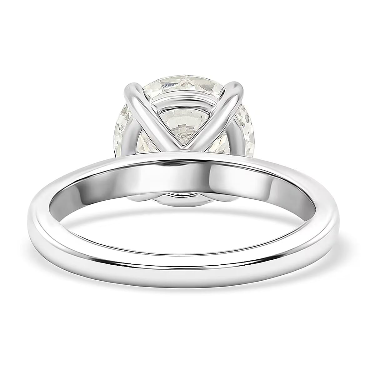 Luxuriant Lab Grown Diamond Solitaire Ring in 14K White Gold 3.00 ctw (Size 10.0) image number 7