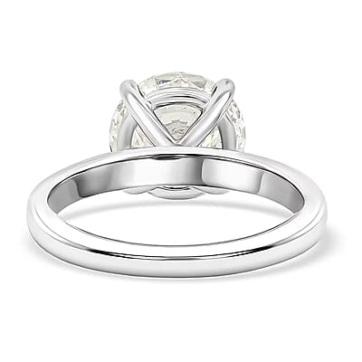 Luxuriant Lab Grown Diamond Solitaire Ring in 14K White Gold 3.00 ctw (Size 10.0)