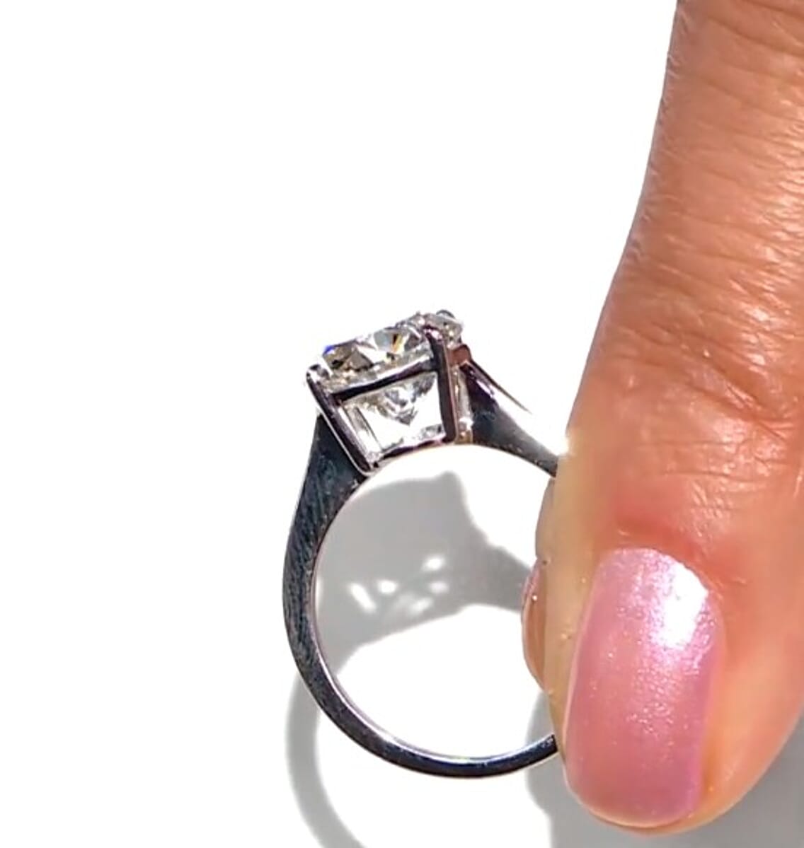 Luxuriant Lab Grown Diamond G VS 3.00 ctw Ring in 14K White Gold (Size 5.0) image number 2