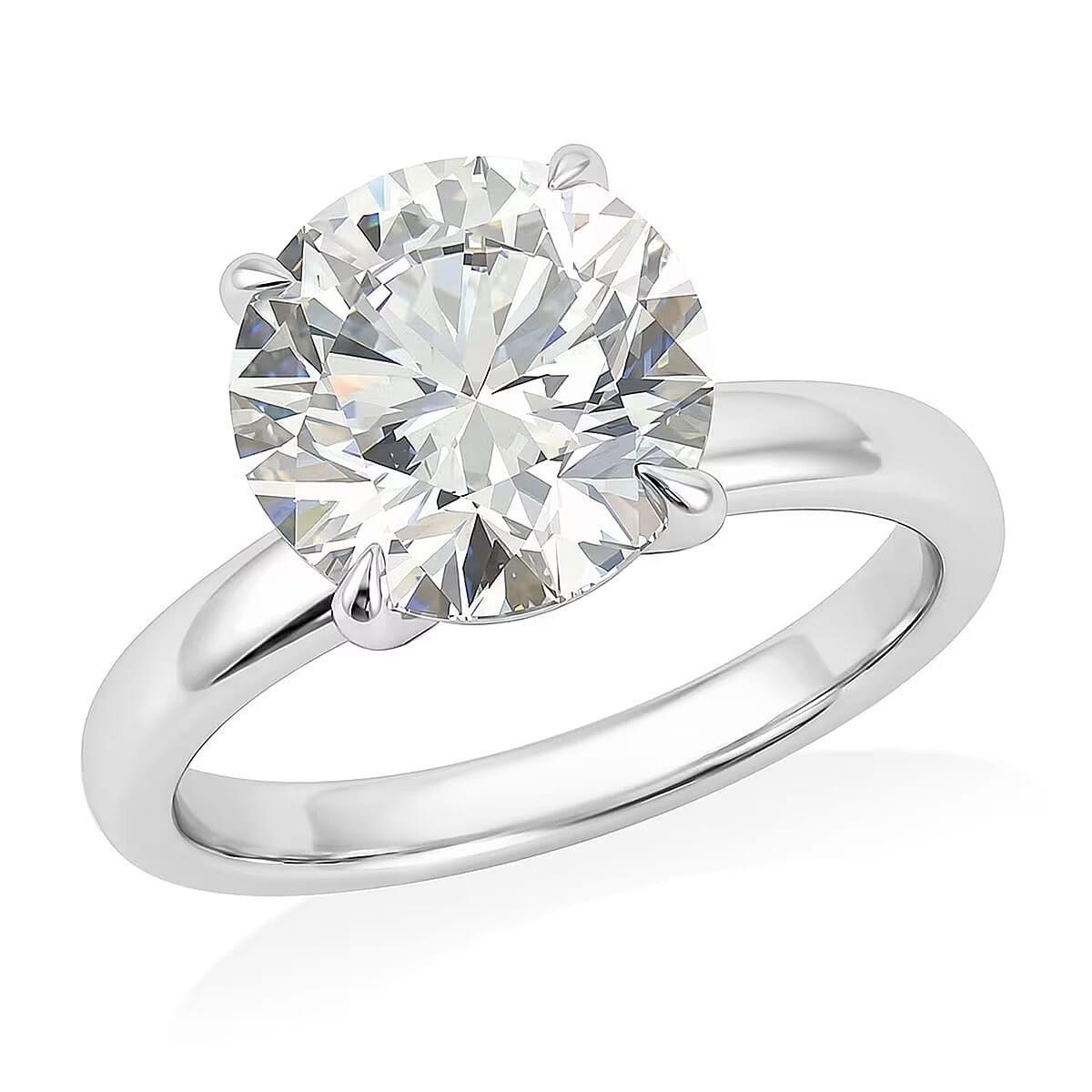 Luxuriant Lab Grown Diamond Solitaire Ring in 14K White Gold 3.00 ctw (Size 6.0) image number 0
