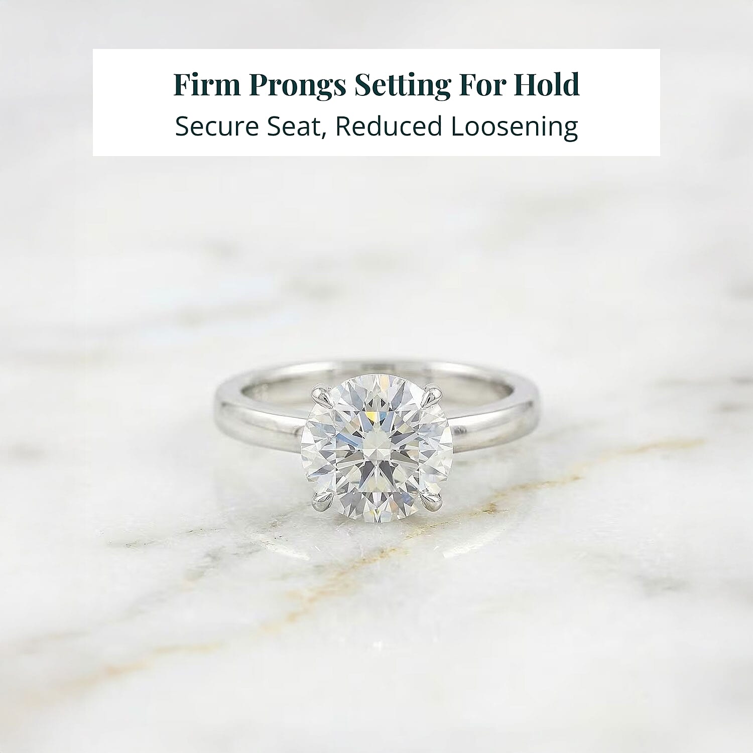 Luxuriant Lab Grown Diamond Solitaire Ring in 14K White Gold 3.00 ctw (Size 6.0)