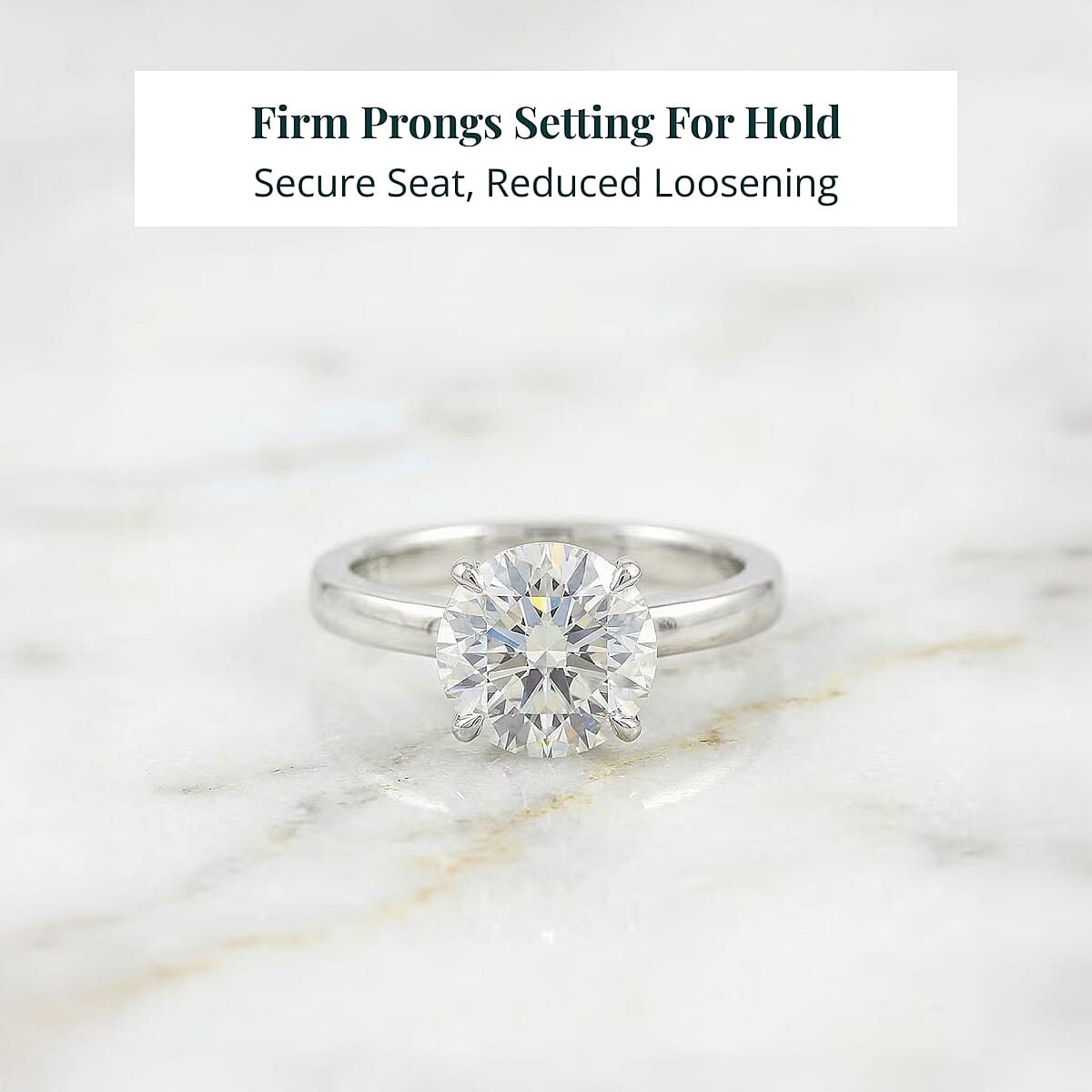 Luxuriant Lab Grown Diamond Solitaire Ring in 14K White Gold 3.00 ctw (Size 6.0) image number 4