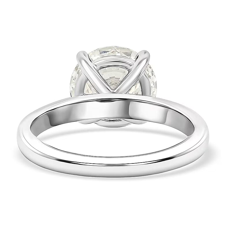 Luxuriant Lab Grown Diamond Solitaire Ring in 14K White Gold 3.00 ctw (Size 6.0)