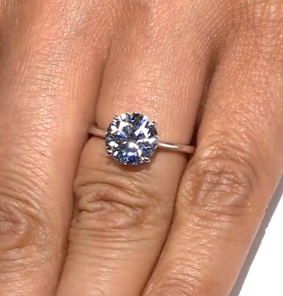 Luxuriant Lab Grown Diamond G VS 3.00 ctw Ring in 14K White Gold (Size 7.0) image number 4