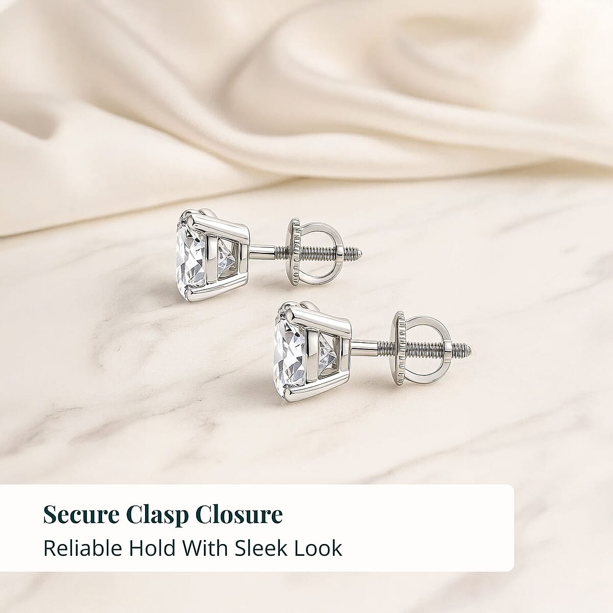 Luxuriant Lab Grown Diamond G VS 3.00 ctw Earrings in 14K White Gold image number 6