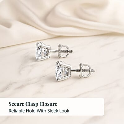 Luxuriant Lab Grown Diamond G VS 3.00 ctw Earrings in 14K White Gold