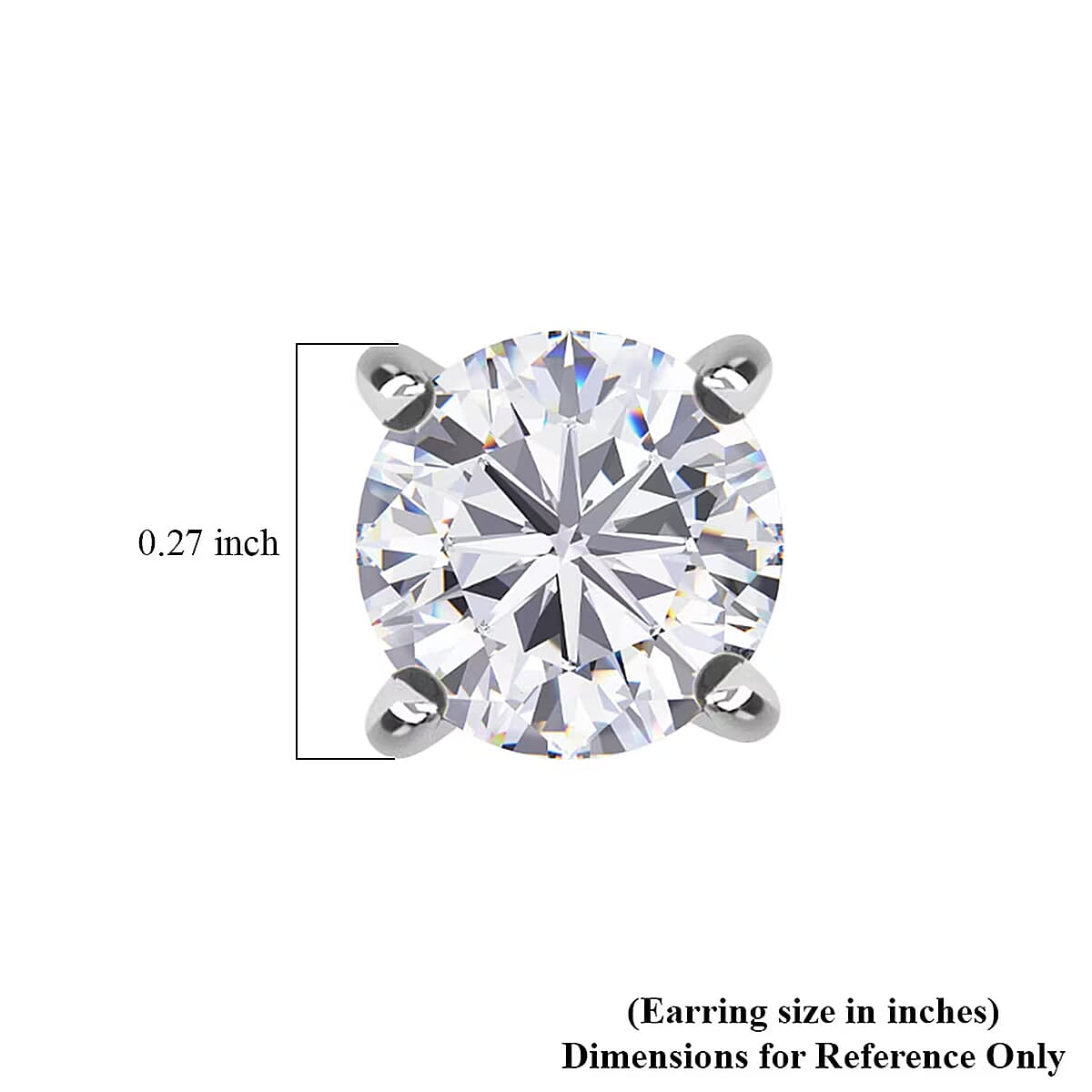 Luxuriant Lab Grown Diamond G VS 3.00 ctw Earrings in 14K White Gold image number 7