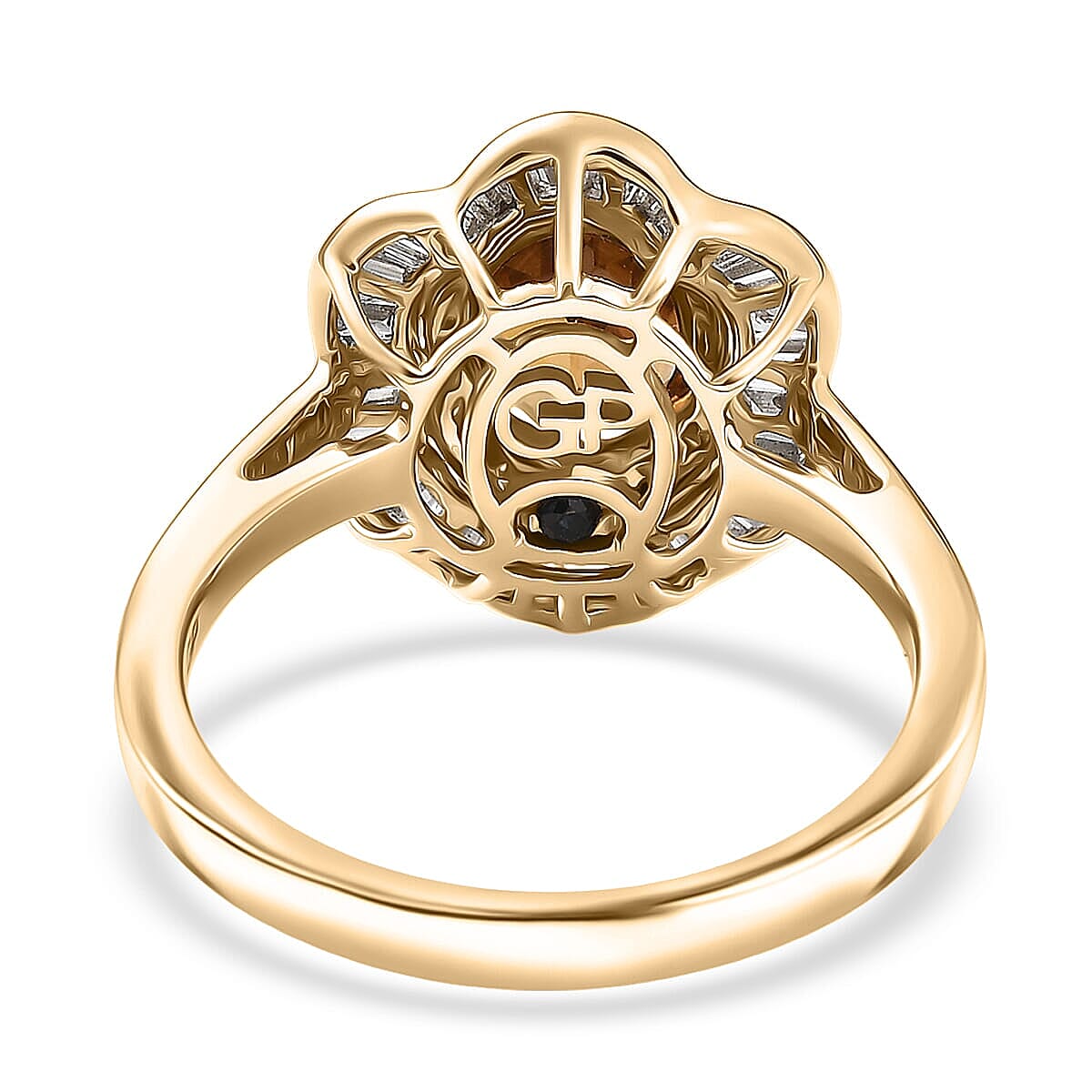 GP Italian Garden Collection Golden Turkizite, Diamond Ring in 10K Yellow Gold 2.15 ctw (Size 6.0) image number 5