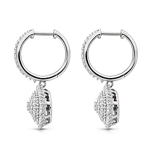 Luxuriant Lab Grown Diamond G-H SI 1.00 ctw Earrings in Rhodium Over Sterling Silver