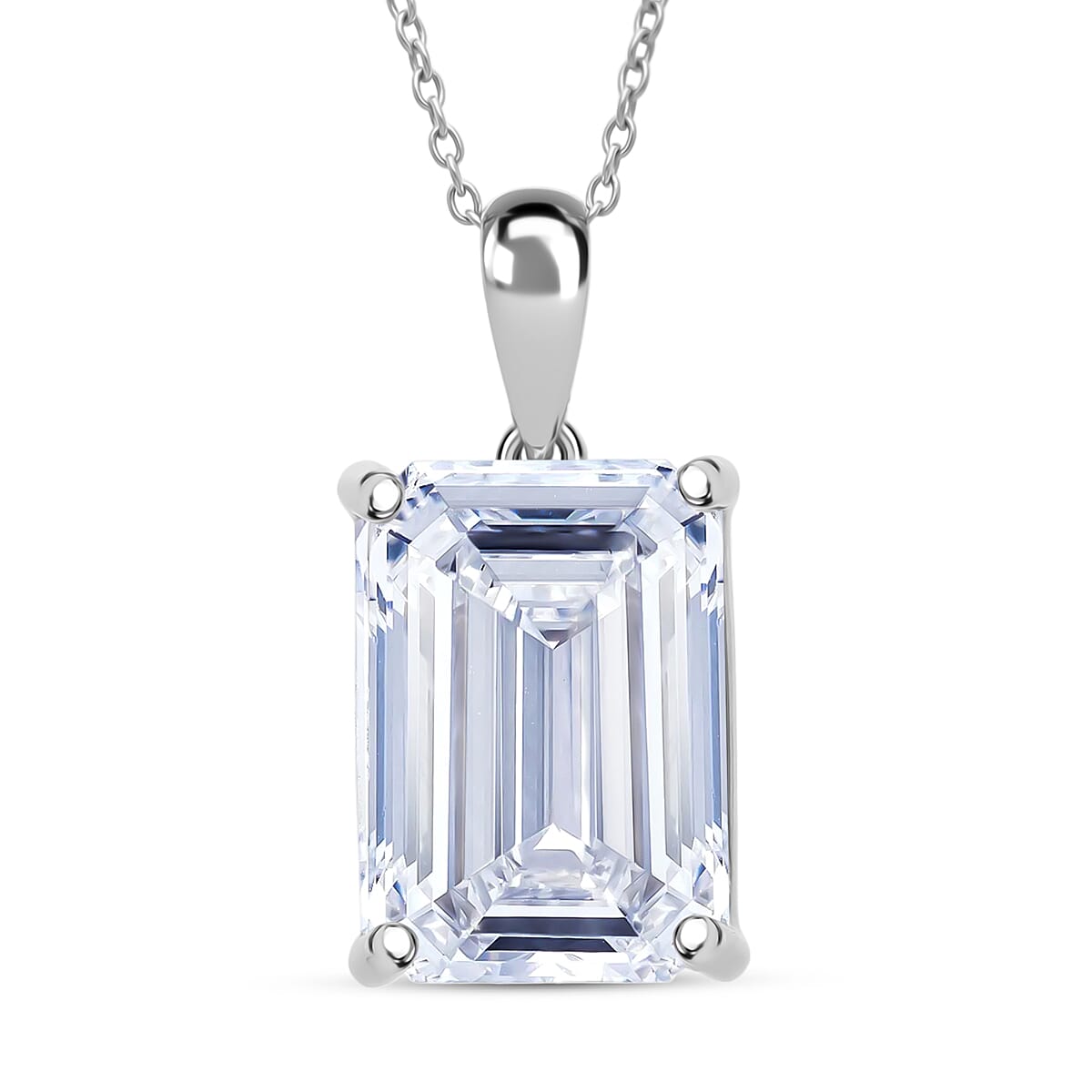 Luxuriant Lab Grown Diamond G-H SI 2.00 ctw Empire Geometry Earrings in Rhodium Over Sterling Silver image number 17