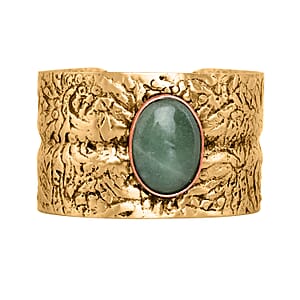 Handmade Gemstone Bracelet in Goldtone