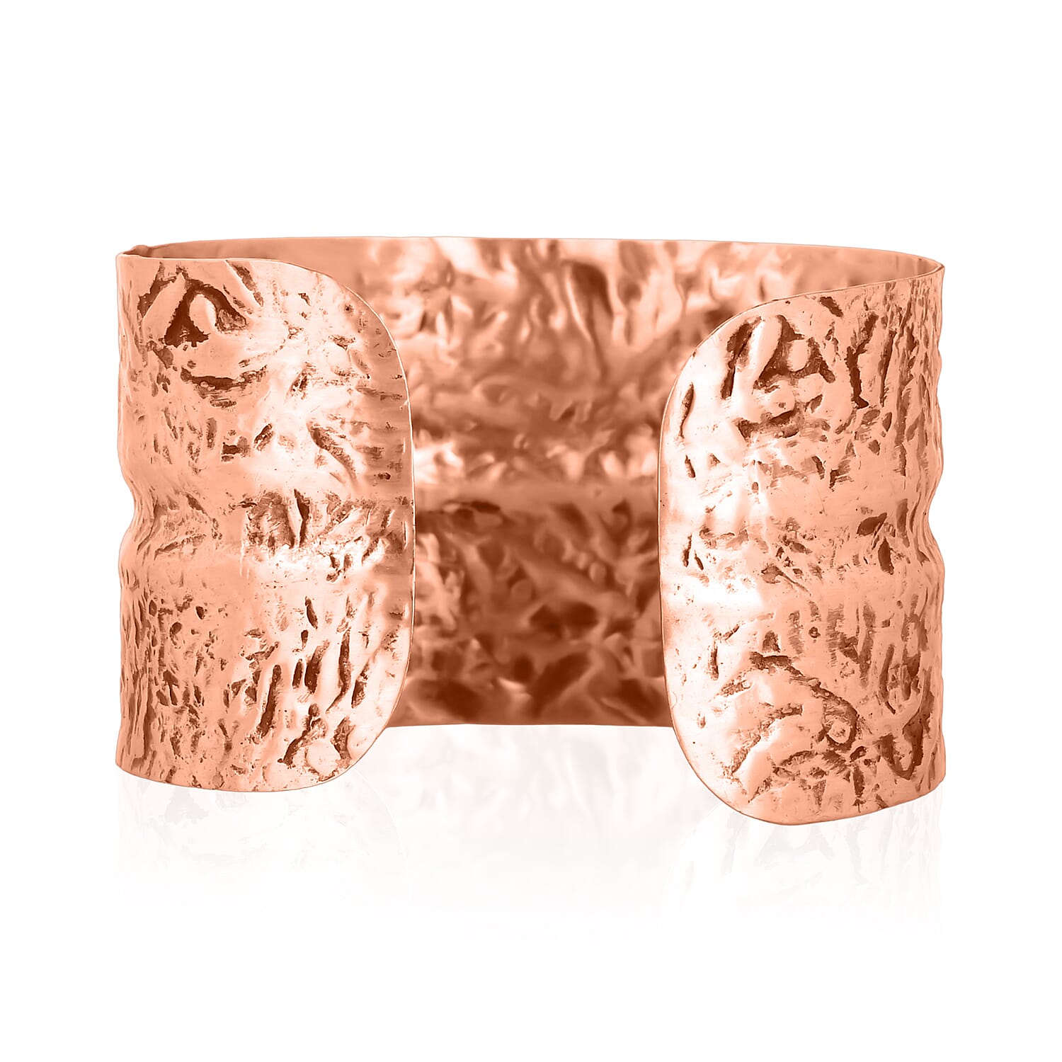 Handmade Gemstone Cuff Bracelet in Rosetone