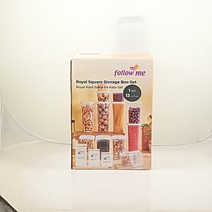 Gray Set of 12 Plastic Boxes