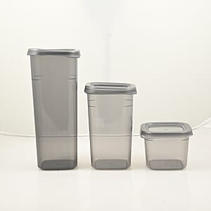 Gray Set of 12 Plastic Boxes