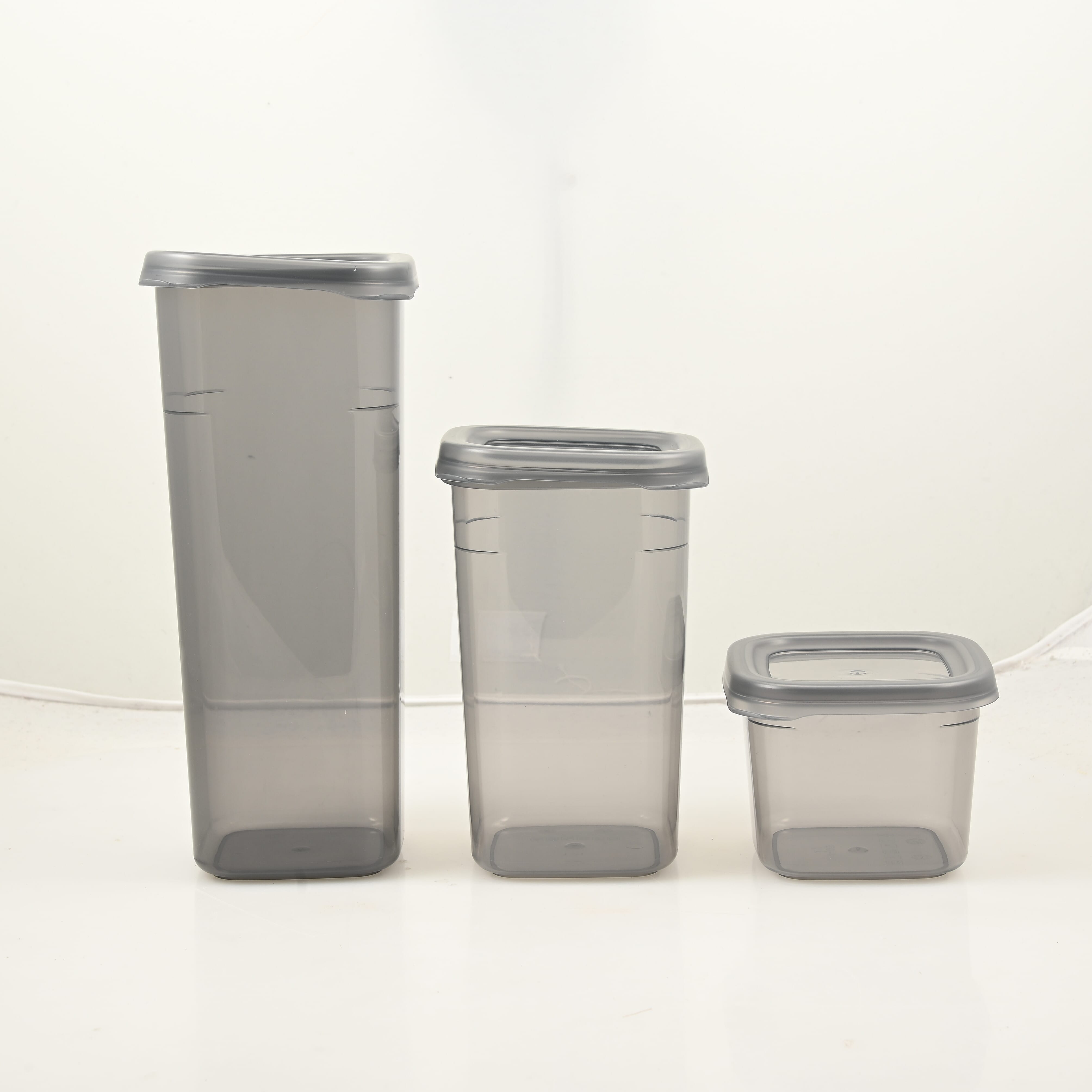 Gray Airtight Food Storage Containers with Lids, BPA Free, SET OF 12