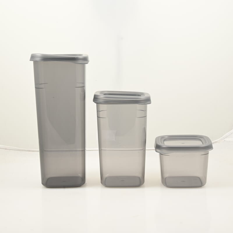 Gray Airtight Food Storage Containers with Lids, BPA Free, SET OF 12