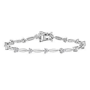 EverTrue Moissanite 1.50 ctw Bracelet in Platinum Bond (8.00 In)