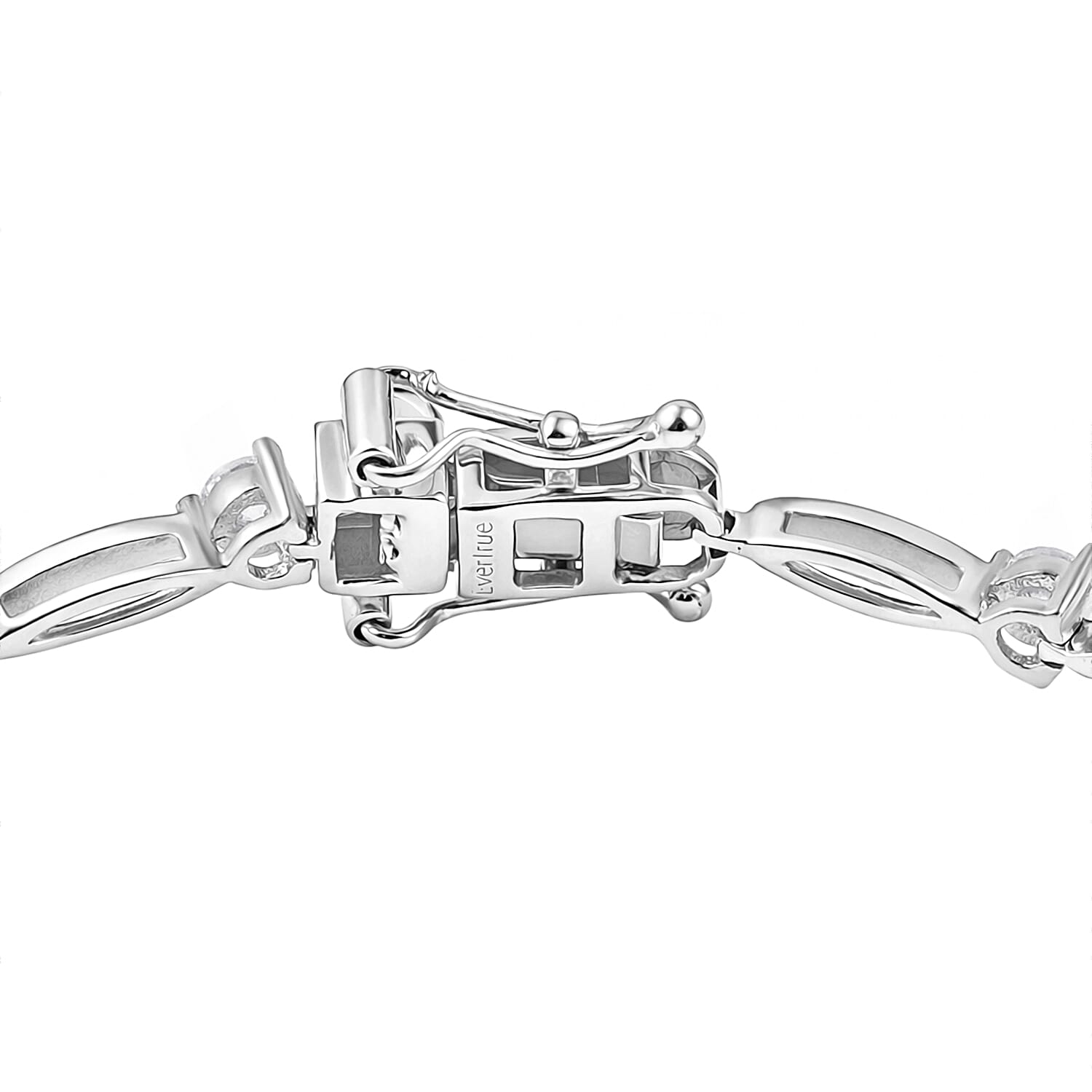 EverTrue Moissanite 1.60 ctw Bracelet in Platinum Bond (8.00 In)