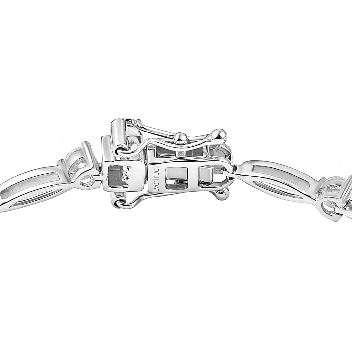EverTrue Moissanite 1.50 ctw Bracelet in Platinum Bond (8.00 In) image number 3