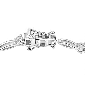 EverTrue Moissanite 1.50 ctw Bracelet in Platinum Bond (8.00 In)