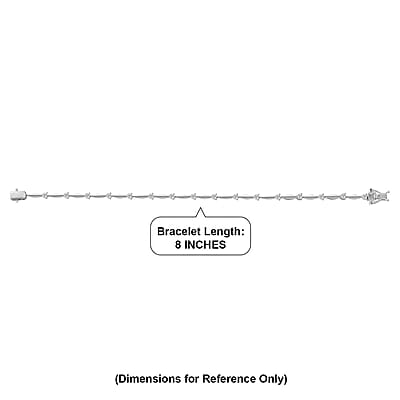 EverTrue Moissanite 1.60 ctw Bracelet in Platinum Bond (8.00 In)