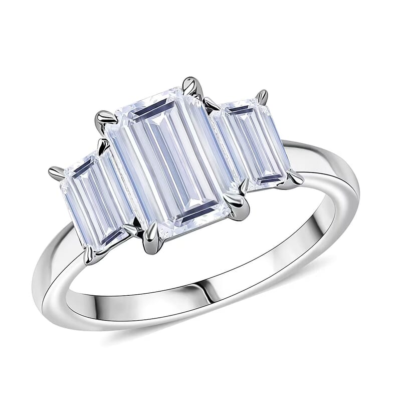 Luxuriant Lab Grown Diamond Ring in 14K White Gold 3.08 ctw (Size 10.0)