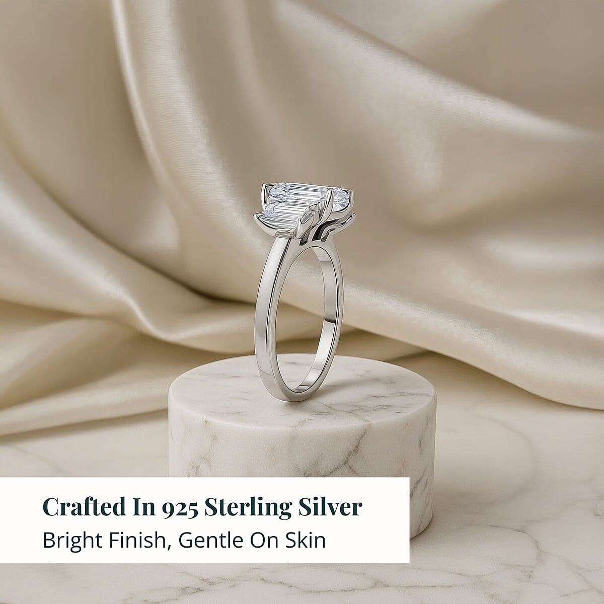 14K White Gold Luxuriant Lab Grown Diamond(G VS2) Ring (Size 10.0) (4 g) 3.08 ctw image number 2