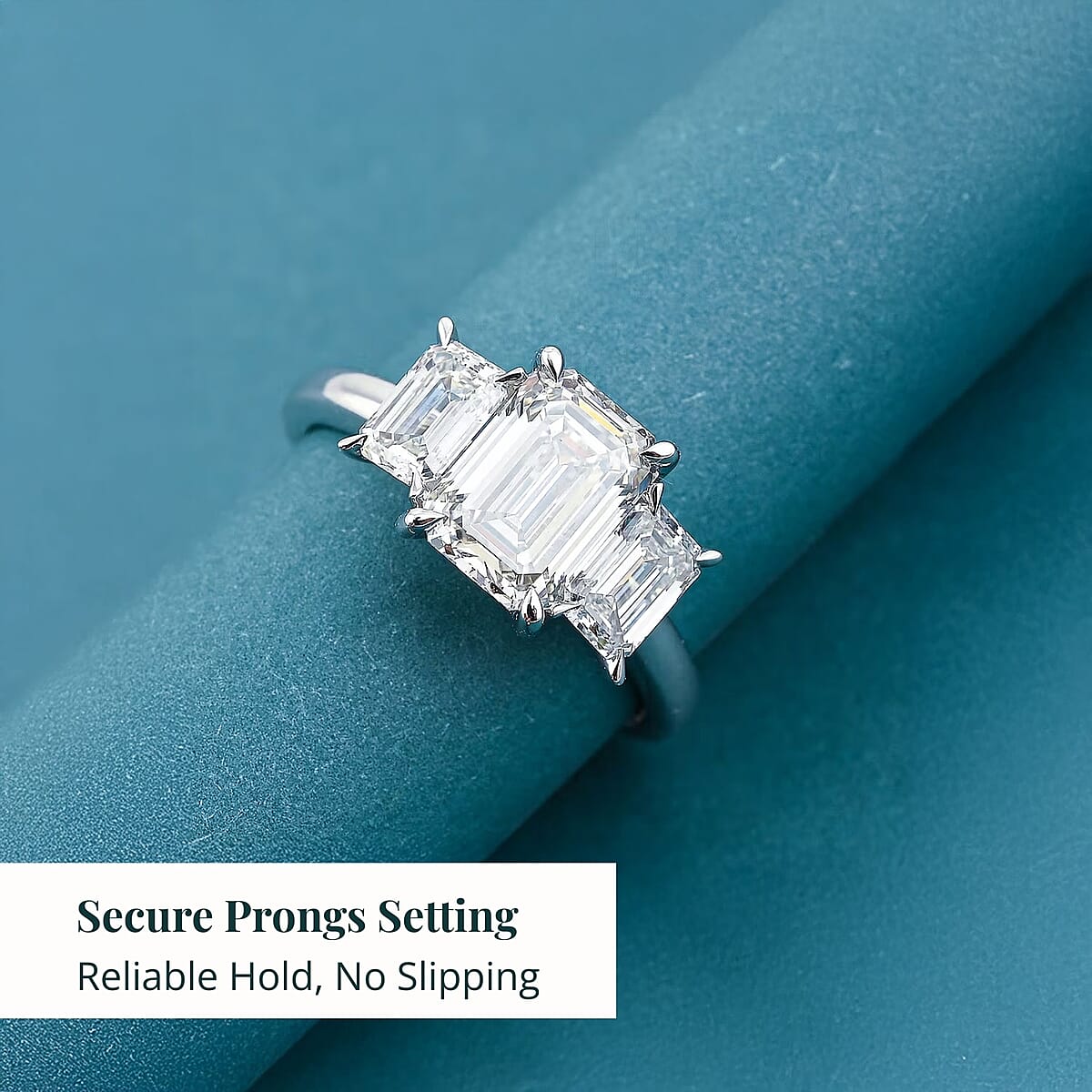 Luxuriant Lab Grown Diamond 3.08 ctw Ring in 14K White Gold (Size 7.0) 4 Grams image number 4