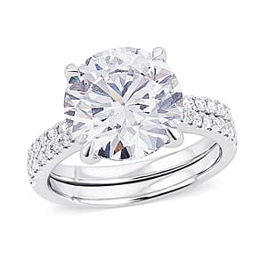 Luxuriant Lab Grown Diamond F VS2 5.54 ctw Ring in 14K White Gold (Size 9.0) 5.50 Grams