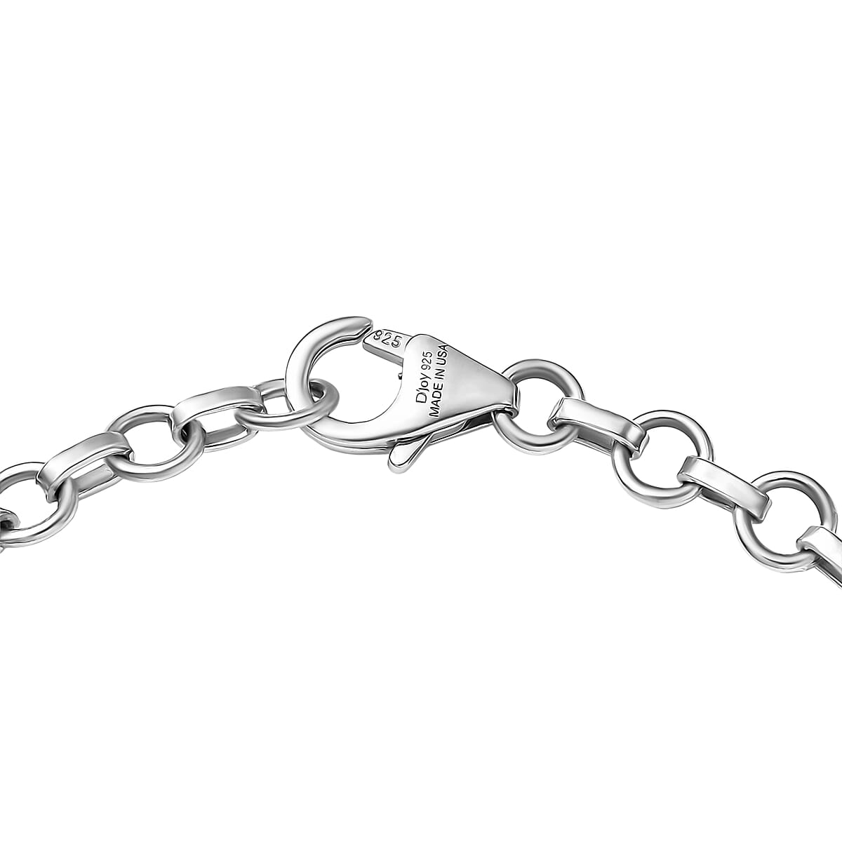 D'Joy Premium Pirineu Lagoon Tourmaline and Diamond 1.80 ctw Bracelet in Rhodium Over Sterling Silver (7.25 In) image number 3