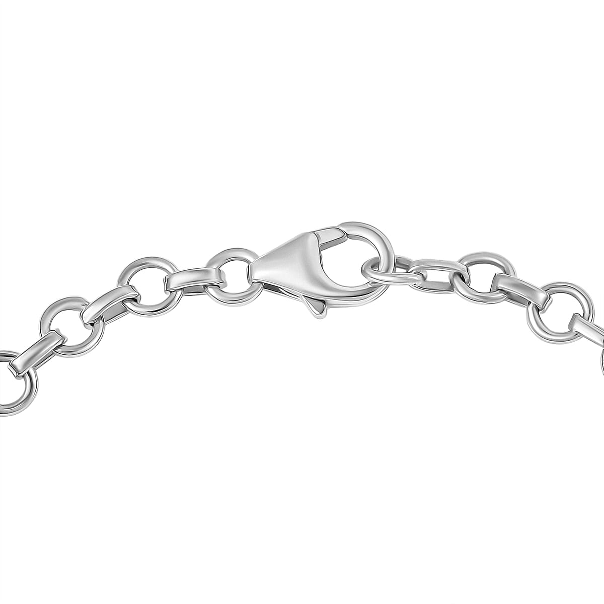 D'Joy Premium Pirineu Lagoon Tourmaline and Diamond 1.80 ctw Bracelet in Rhodium Over Sterling Silver (8.00 In) image number 3