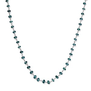 Doorbuster Certified & Appraised Luxoro AAA Lagoon Tourmaline Beaded 32 ctw Necklace 20 Inches in 10K White Gold 