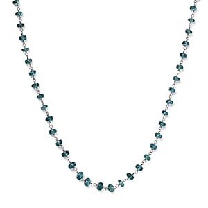 Doorbuster Certified & Appraised Luxoro AAA Lagoon Tourmaline Beaded 32 ctw Necklace 20 Inches in 10K White Gold 