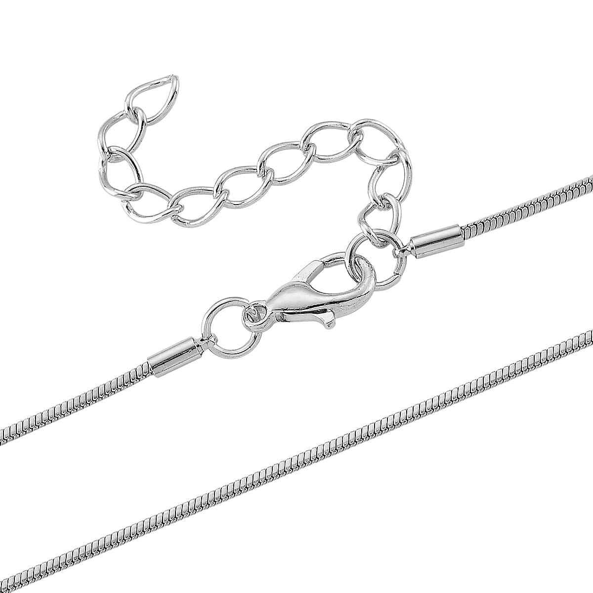 Simulated Mystic Quartz and Austrian Crystal Elongated Pendant Necklace in Silvertone 24-26 Inches image number 5