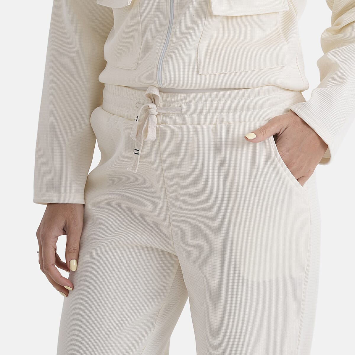 La Marey Cream 2pcs Knit Lounge Set - S/M image number 6