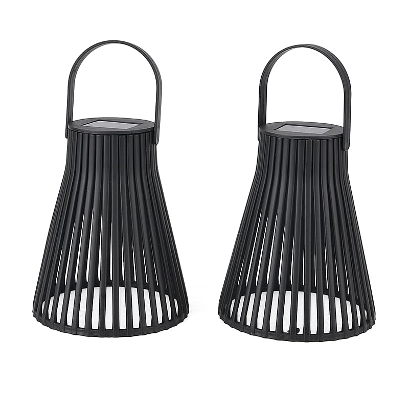 Livmore Black Set of 2pcs Solar LED Light