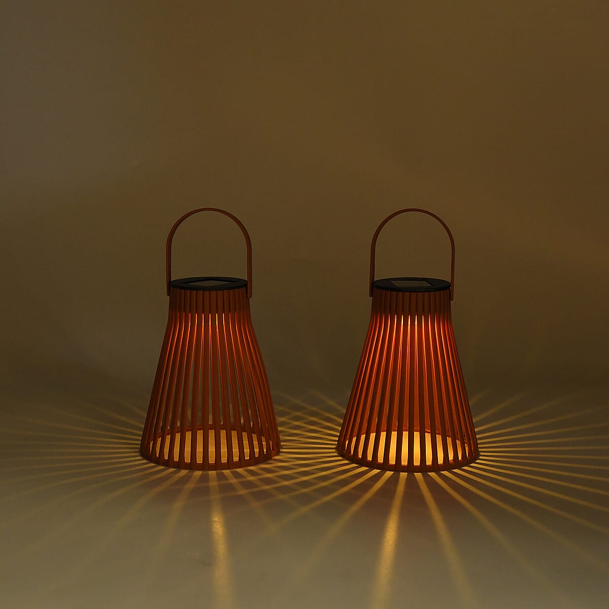 Livmore Red Set of 2pcs Solar LED Light image number 1