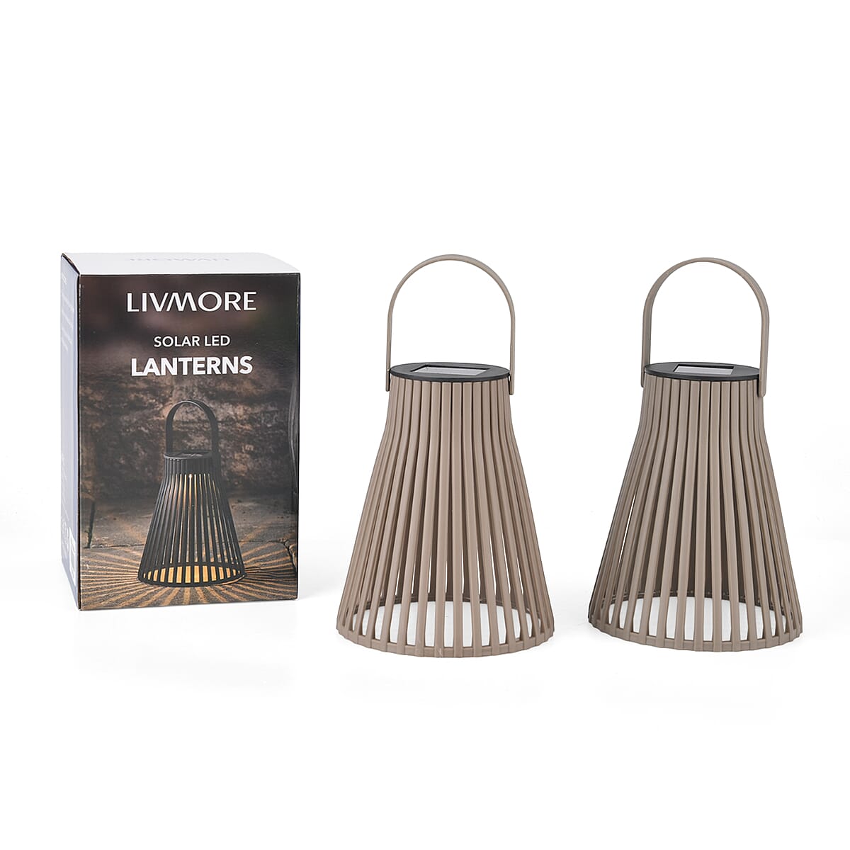 Livmore Gray Set of 2pcs Solar LED Light image number 5