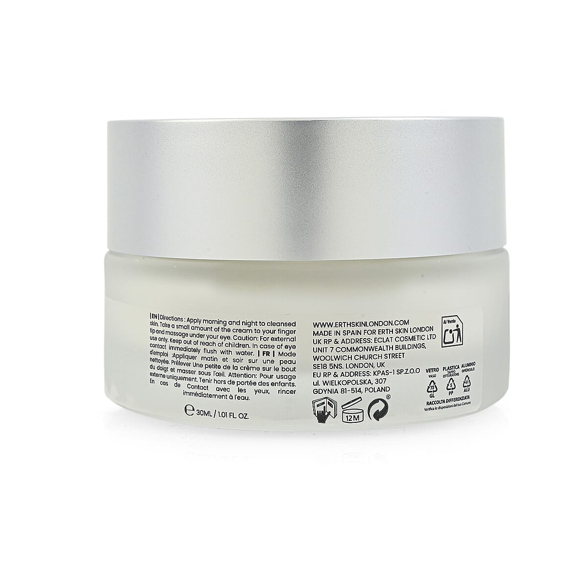 Erth Skin London Hyaluronic Acid + Collagen Pro Age Eye Cream 30ml image number 2