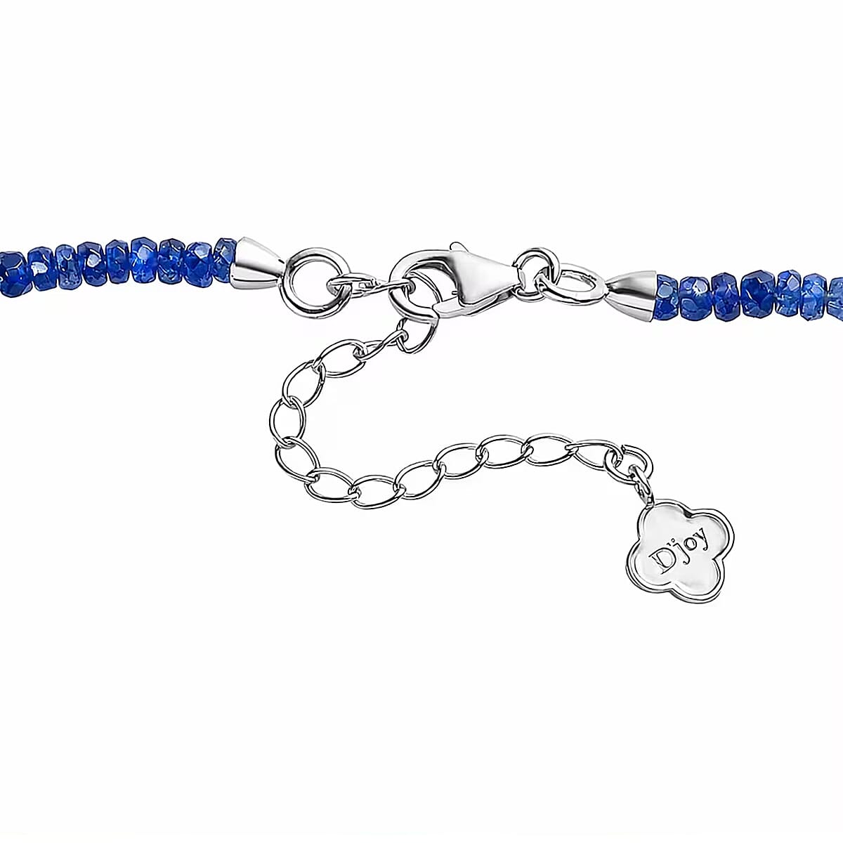 Doorbuster D'Joy Premium Kashmir Kyanite 95.00 ctw Beaded Necklace in Rhodium Over Sterling Silver 18-20 Inches image number 6