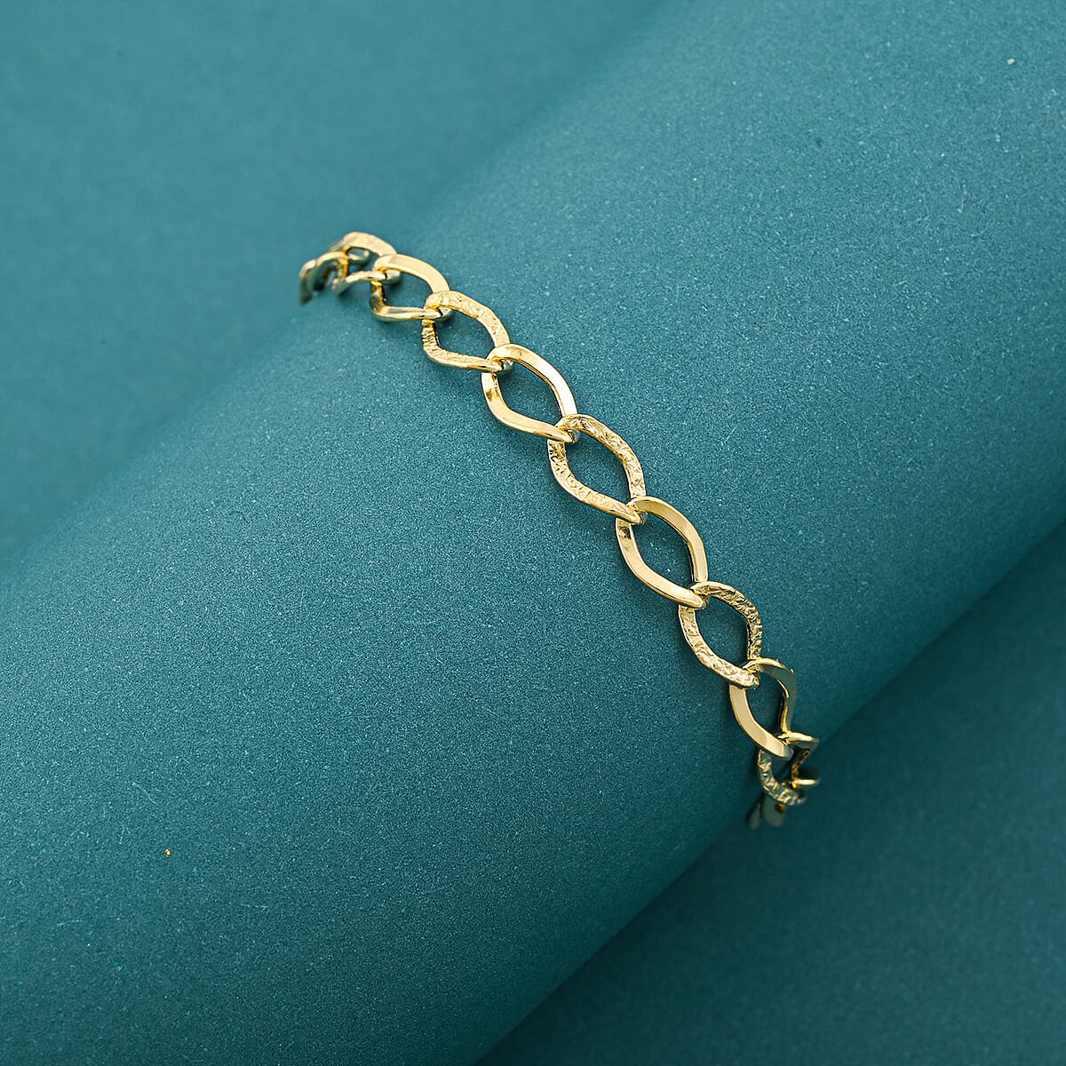 Italian Alternata Kite Grumetta Chain Bracelet in 10K Yellow Gold (7.50 In) 1.75 Grams image number 1