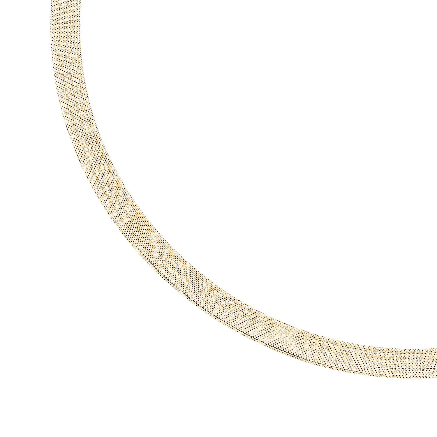 Italian Greek Key Mesh Omega Chain Necklace in 10K Yellow Gold 4.46 Grams 18-20 Inches